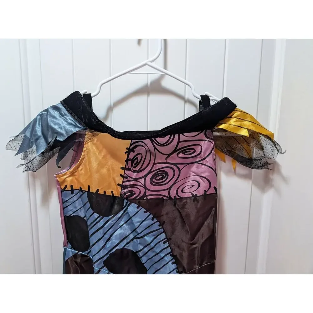 Disney The Nightmare Before Christmas Girls M 8-10 Sally Halloween Costume Dress - Picture 2 of 7
